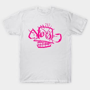 Pink monkey graffiti mural jinx arcane urban street vandal T-Shirt